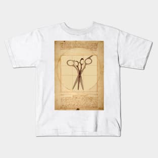 Vitruvian Haircut 1 Kids T-Shirt